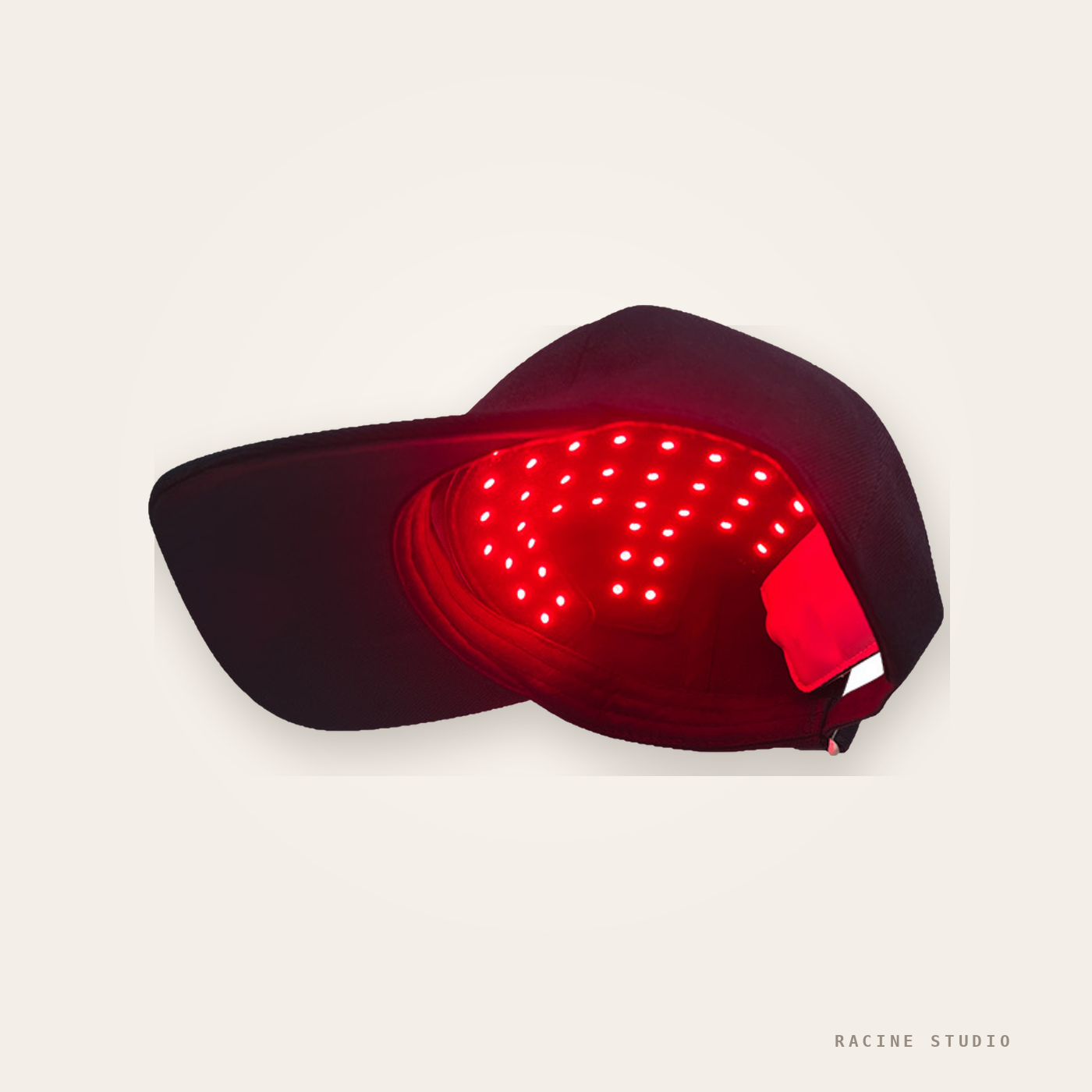 Bonnet de Luminotherapie - Soin Capillaire — 168 LED, 450/660/850 nm, Sans Fil USB-C